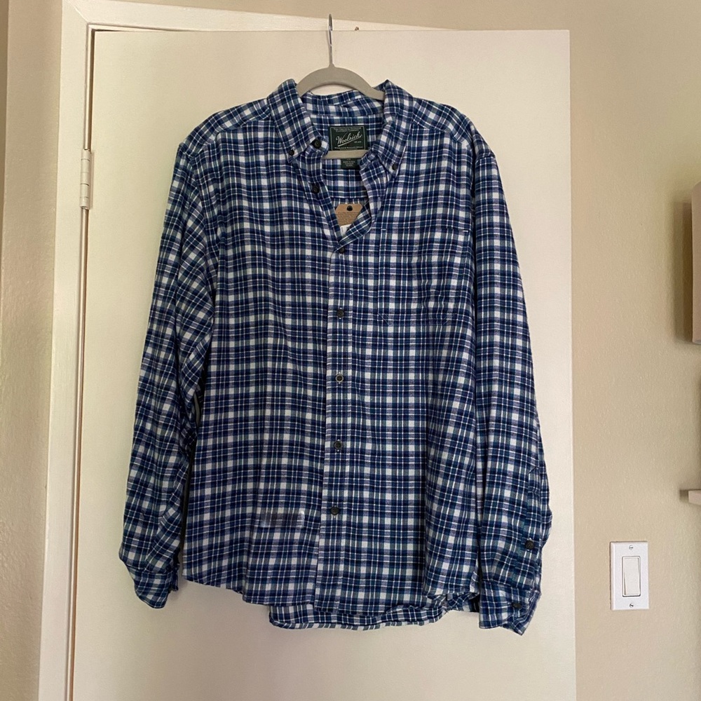 Woolrich flannel blue Sz L